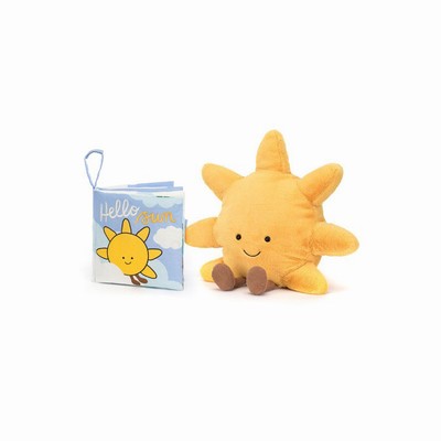 Jellycat Hello Sun Fabric and Amuseables Sun Medium Australia | 538910GIE